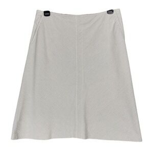 Banana Republic Skirt Womens‎ 4 Gray Striped Above Knee Lined Professional